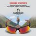 Guardian Baseball Sunglasses | Sports Sunglasses for Men, Women, and Youth | Ideal for Cycling, Running, Boating | Black/Red - Buy Online on SooperMarket.com