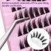 Large Volume Flat Lash Clusters - CD Curl Manga Anime Individual Lashes | Thai Style Cat Eye Extensions for DIY Makeup - Buy Online on SooperMarket.com