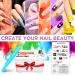 Professional Acrylic Nail Kit for Beginners - Glitter Powder Set with Nail Drill & UV LED Lamp - Buy Online on SooperMarket.com