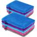 PHOGARY 10 PCS Microfiber Body Wash Mitts  Flannel Soft Face Mitten  Bath Spa Cloth  Reusable Makeup Remover Mitt Gloves  European Style Wash Cloth 6 8inch  5 colors