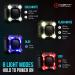 ZIREN 140dB Bike Horn with LED Light | Super Loud Electric Horn for Safety | Remote Switch & USB Rechargeable - Buy Online on SooperMarket.com
