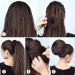 6-Piece Hair Bun Maker Set - Ring Style Donut Bun Shaper & Hair Accessories with Bobby Pins, Elastic Bands, and Ponytail Tools for Women, Girls, Kids - Black - Buy Online on SooperMarket.com