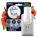 Glade PlugIn Plus Air Freshener Starter Kit Scented Oil for Home and Bathroom Hawaiian Breeze 0.67 Fl Oz 1 Warmer + 1 Refill