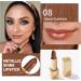 OULAC Metallic Shine Glitter Lipstick - Nude High Impact Lipcolor | Long Lasting Vegan & Cruelty-Free | Hawai Summer (08) - 4.3g/0.15oz - Buy Online on SooperMarket.com