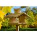 Dobar 21277E Large Bird Feeder Solid Wood Bird House with Shingle Roof Premium Bird Feeding Station for Container Montage 38x38x30 cm - Buy Online on SooperMarket.com