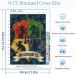 Harry Potter Cross Stitch Kit for Adults - 11CT Stamped Cross Stitching - Beginner Needlepoint Craft - 11.8x15.7inch - Buy Online on SooperMarket.com