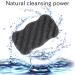 Konjac Sponge Set with Activated Bamboo Charcoal - Body & Facial Sponge Deep Cleansing Sponge for Care - Buy Online on SooperMarket.com