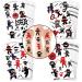 Patelai 36 Sheets Ninja Temporary Tattoos Tattoo Stickers Cartoon Warrior Birthday Decorations for School Rewards Gifts Kids Girls Boy Party Supplies Favors FDA Registered  12 Styles