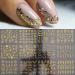 Gold Flower 3D Metallic Nail Art Stickers - Self-Adhesive Decals for Luxury Nail Designs - Women's Nail Art Decoration - Buy Online on SooperMarket.com