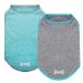 KYEESE 2 Pack Sun Protection Dog Shirts Quick Dry Soft Stretchy Dog T-Shirts with Reflective Label Tank Top Sleeveless Vest Dog Clothes for Small Medium Dogs Large Grey+Blue 18" Chest 1# 2Pack (Grey+Blue)