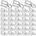 Outus 100 Pieces Key Fob Hardware Key Fob Keychain Wristlet with Split Ring (Silver 1 Inch) Silver 1 Inch