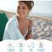 WETCAT Turkish Beach Towel 38x71 100% Cotton - Quick Dry, Sand Free, Oversized Towel for Adults - Aqua - Buy Online on SooperMarket.com