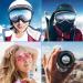Lightweight Gray Microfiber Ski Goggle Bag - Protective Storage Sleeve with Drawstring Pouch - Buy Online on SooperMarket.com