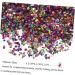 FRCOLOR 1 Glass Chip Nail Filler Metallic Chips for Nail Arts Crushed Irregular Glass Craft Crushed Glass Irregular Glass Glitter Epoxy Crushed Glass Mirror Vase Manicure 3D Small Crystal 0.5X0.3cm Colorful - Buy Online on SooperMarket.com