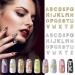 52 Pieces Delicate Style Alphabet Nail Stud Stickers - Rhinestone Letter Charms for Women and Girls Nail Decoration - English Nail Accessories Salon - Buy Online on SooperMarket.com