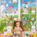 HPNIUB Easter Window Decoration Self-Adhesive with Bunny Eggs Spring Easter Window Clings to Stickers Rabbit Easter Eggs for Display Cabinets Window Decoration for Shop Windows Glass Decor Colourful C - Buy Online on SooperMarket.com