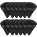 AMMON 12 Pcs Black Powder Puff Triangle Soft Makeup Powder Puff Face Makeup Sponge Puff Velour Makeup Puff Pure Cotton Powder Puff for Loose Mineral Powder Cosmetic Body Contouring Tools 12 Black