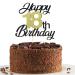Sumerk 18 cake attachments for the 18th birthday cake attachments birthday party decoration accessories gold and black 1 pack of cake lid on his 18th birthday