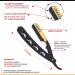 Lisaaz Straight Razors for Men - 100 Blades, Black Stainless Steel, Professional Finish - Quality Mens Shaving Razors - Navajas para Barbero - 4.8 inch Matte Black Gold Clip - Buy Online on SooperMarket.com