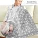 Yoofoss Silent Scarf & Cotton Shut-Up Apron - Multi-Purpose Breastfeeding Cover Privacy Screen & Nut Cover Cloth (100x65 cm Gray) - International Shipping Available - Buy Online on SooperMarket.com