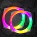 Teamaze Cornhole Lights Set of 2 Cornhole Board Lights RGB Flashing Induction Corn Hole Lights for Camping Backyard Game (4ft x 2ft) 2 Pcs