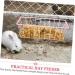 Rabbit Rack Feeder for Cage Holder for Rabbits Pet Feeder Metal Rack Metal Feeder Feeder Hamster Holder Cage Guinea Pig Wrought Iron Ferrets - Buy Online on SooperMarket.com