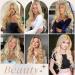 Kellynee Ombre Blonde Wig for Women - Synthetic Hair with Dark Roots | Perfect for Everyday Halloween Parties & Cosplay - Buy Online on SooperMarket.com