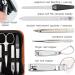 3 Swords Germany - brand quality 8 piece manicure pedicure grooming kit with glass nail file (483) COGNAC - OSTRICH IMITATION - Buy Online on SooperMarket.com