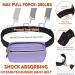 TUDEC Dogs Jogging Line with Belly Belt - Reflective Elastic Leash & Feces Bag Dispenser for Large/Medium Dogs - Gray Purple - Buy Online on SooperMarket.com