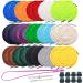 Luckkyme 30 Pack Replacement Drawstrings Drawcords for Pants Sweatpants Hoodies Scrubs Jackets Shorts, with 3 Pieces Drawstring Threader Tool 53" Long