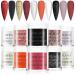 Saviland Halloween Acrylic Powder Set - 10 Colors for French Nails & 3D Nail Art - Professional Red Brown Black Polymer Powder - DIY Gifts - Gorgeous Party Queen - Buy Online on SooperMarket.com