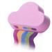 Rainbow bath bombs for children and women-rainbow cloud bomb-bladder-rich bathing salt for relaxation-aromatherapy bomb bomb spa fizz-great from sandine 1 pack (pink)