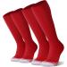 FITRELL Over-the-Calf Knee High Baseball Soccer Softball Socks (2 Pack) - Red - Medium - Buy Online on SooperMarket.com