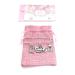 Baby Girl My First Christmas 2023 Baby Keepsake Charms with Pink Gift Bag and Gift Card - Reindeer and Snowman