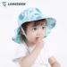 LANGZHEN Baby Girls Sun Protection Hat - Wide Brim Toddler Kids Play Hat with Chin Strap, Whale Design, Turquoise (2-4 Years) - Buy Online on SooperMarket.com