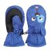 FAYHIJUN Waterproof Kids Mittens Toddler Winter Cold Weather Thermal Fleece Lined Warm PU Palm Gloves Snow Ski Glove for Age 1-9 Boys Girls Baby Skiiing Snowboarding Cycling Running Walking Outdoor blue dog M(Age4-6)