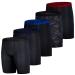 Real Essentials 5 Pack: Men s Compression Shorts - Quick Dry Performance Active Underwear Large Set G
