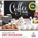 Fit Meal Prep 50 Pack Disposable Hot Cups - 12oz Black Double Wall Insulated Ripple Sleeves To Go Coffee Cups - Kraft Hot Beverage for Chocolate Tea and Cocoa Drinks - Sturdy and Eco Friendly 50 8 oz - Buy Online on SooperMarket.com