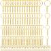 Key Ring with Chain  Shynek 360PCS Gold Keychain Rings with Jump Rings and Screw Eye Pins Bulk for Resin  DIY Crafts and Jewelry Making