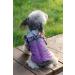 Poseca Reflective Waterproof Dog Coat with Harness for Small Medium Dogs - Purple - Buy Online on SooperMarket.com