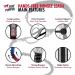 Tuff Pupper Heavy Duty Hands Free Dog Leash | One Large Dog Up to 125 lbs | Comfortable Shock Absorbing Bungee | Reflective Padded Handles | Lumbar Waist Belt 22-45" | Walking Jogging Running Leash One Large Dog (45-125 pounds) - Buy Online on SooperMarket.com