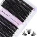 Individual eyelashes 240 PCs Individual eyelashes 60p+80p DIY cluster eyelashes D CURL MIX 12-16mm single cluster eyelashes DIY eyelash bushes for eyelash extensions at home (60p+80p-07-D mix12-16) RR-12-16mm 60d+80d-07-D