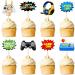 Cyodoos 40 PCS Video Game Cupcake Toppers for children's game decoration themed baby shower birthday party cake decoration supplies favorite for birthday fan parties - Buy Online on SooperMarket.com