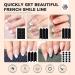 SAVILAND Soft Nail Sponges for Ombre - Easy Gradient Nail Art Sponges & French Tip Stickers for Beginners | International Shipping Available - Buy Online on SooperMarket.com