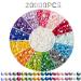 AB Diamond Painting Beads  5D Diamond Painting Accessories  20 Colors Round Diamond Painting Drills AB Rhinestones Flatback Rhinestones for Bead Art Gem Art  Diamonds for Craft  2.8MM/20000PCS Round 1000 pcs per Bag