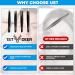 Deer Precision Tweezers Set - Stainless Steel, Professional Ingrown Hair Remover with Carry Pouch for Men & Women - Buy Online on SooperMarket.com