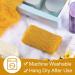 2 Piece African Net Bath Sponge Set - Exfoliating Long Body Scrubber & Back Washcloth (Yellow) - Perfect for Daily Use & Stocking Stuffers - Buy Online on SooperMarket.com