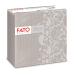 FATO - dry paper napkins airlaid textile effect pack with 50 napkins format 40x40 folded in 4 decoration drops dove gray pigeon gray drip design
