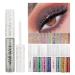 Glitter Eyeliner Liquid - Waterproof Eyeshadow Pen & Brush | Multi-Color #02 for Cosplay & Unique Looks - Buy Online on SooperMarket.com
