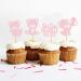 24PCS We Can Bearly Wait Cupcake Toppers Sparkling Balloon Bear Cupcake Toppers Little Bear Theme Baby Shower Decorative Supplies Gender Revealing Theme Children's Birthday Party Supplies Pink Pink3 - Buy Online on SooperMarket.com